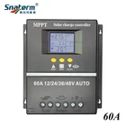 Устройство для зарядки солнечной панели, MPPT PWM 100A 80A 60A 12В 24В 36В 48В, автоматическое зарядное устройство с ЖК-дисплеем