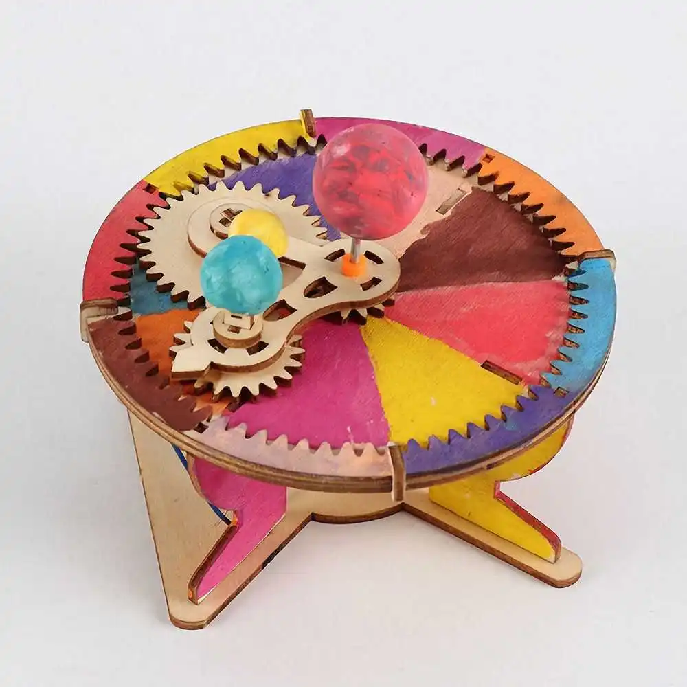 

solar system set planet sun earth moon model diy educational toys for children