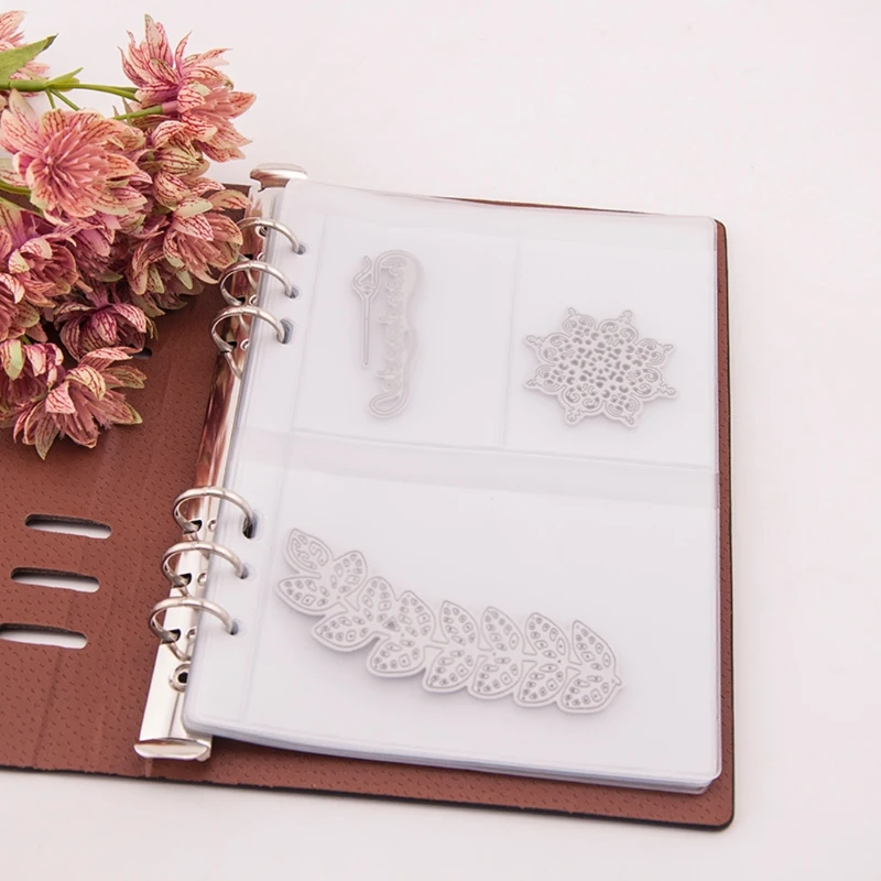 

5 Sheets DIY Scrapbooking Cutting Dies Stencil Storage Book Collection Album Cover