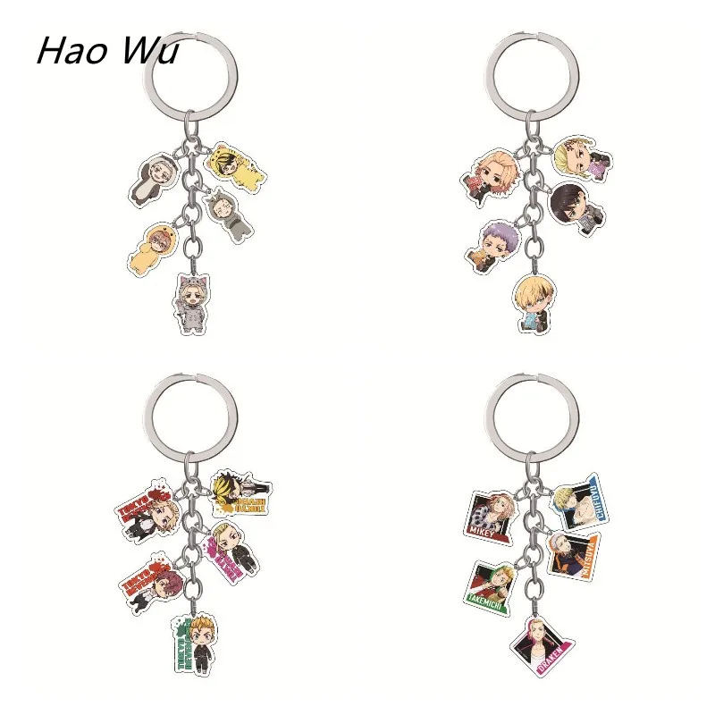 

Tokyo Revengers Anime Acrylic Keychain Mikey Draken Chifuyu Keyring New Style Car Seat Backpack Decorative Pendant