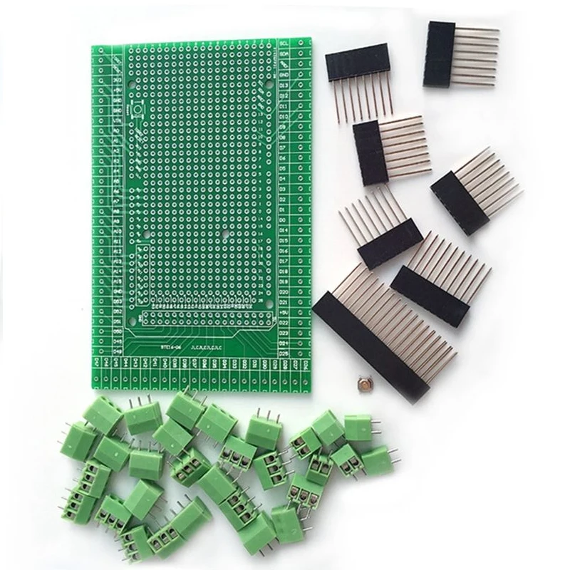 1x печатная плата прототип винт/клеммный блок щит комплект аксессуаров для Arduino MEGA