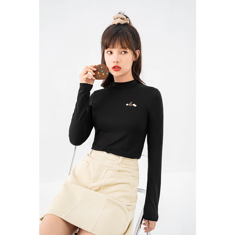 INMAN осенне-зимняя женская футболка высокотехнологичная для молодых девушек с