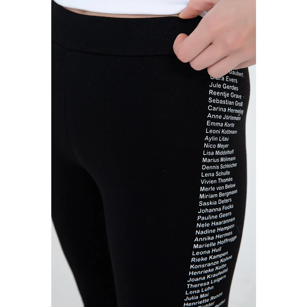 WPR Yanlari Newspaper Detail Women Leggings