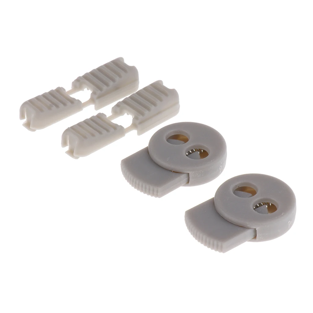 Сверхпрочный нейлоновый зажим для блокировки шнура с двойным отверстием