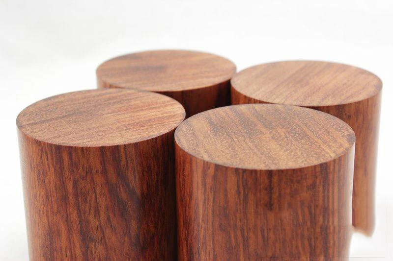 4PCS Rosewood HiFi Audio Speakers Amplifier Chassis Anti-shock Shock Absorber Foot Feet Pads Vibration Absorption Stands 45*45mm |