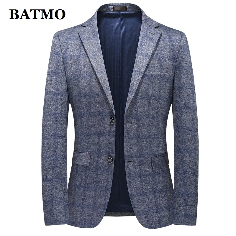BATMO 2021 Новое поступление высокое качество весенний Повседневный Серый блейзер в