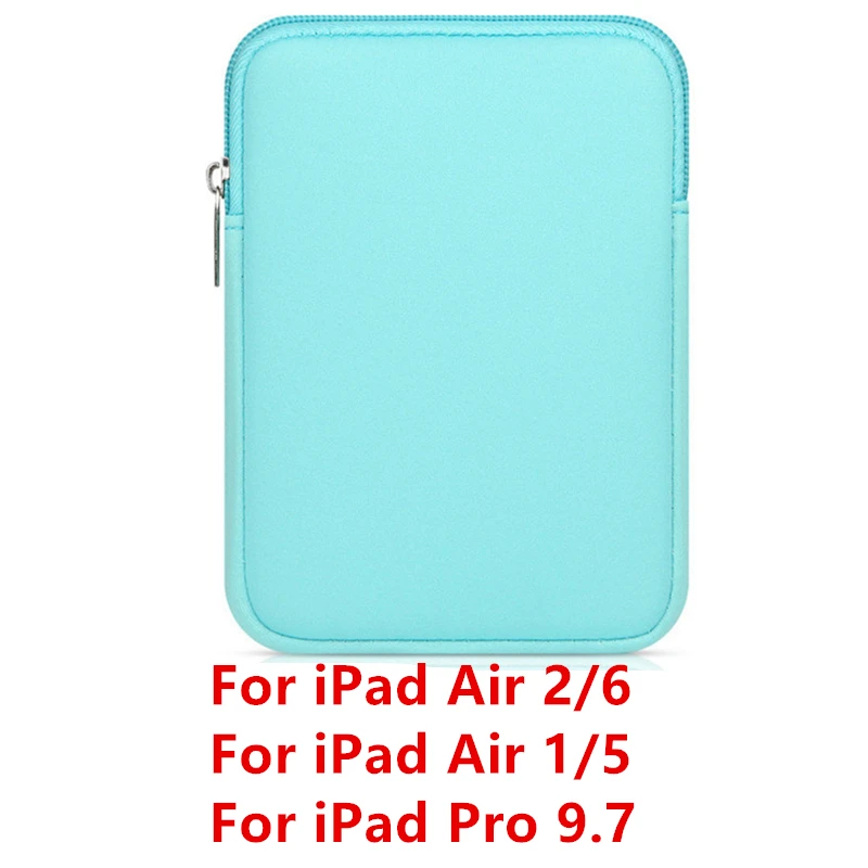 Green 9.7 1 Чехол-вкладыш для планшета, сумка для нового iPad 9,7 дюймов, мягкий чехол для планшета, чехол для iPad Air 2/1 Pro 9,7, сумка Funda для iPad Mini - Цвет: Green 9.7 1