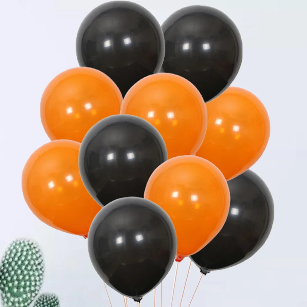 10 шт Хэллоуин Шар Комбо дюймов уступает гладкие толстые декоративные шары