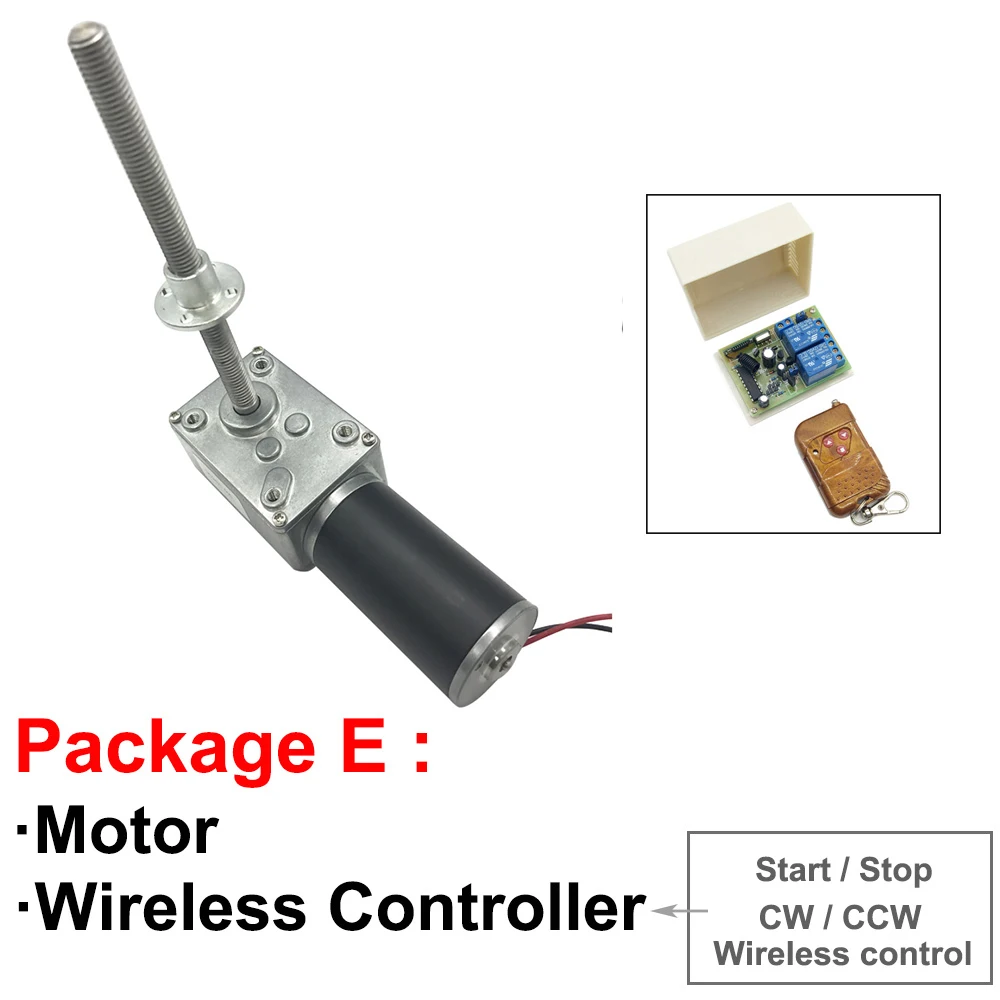 Резьбовой винт для редукторного электродвигателя 12 В 24 постоянного тока 116 мм 470