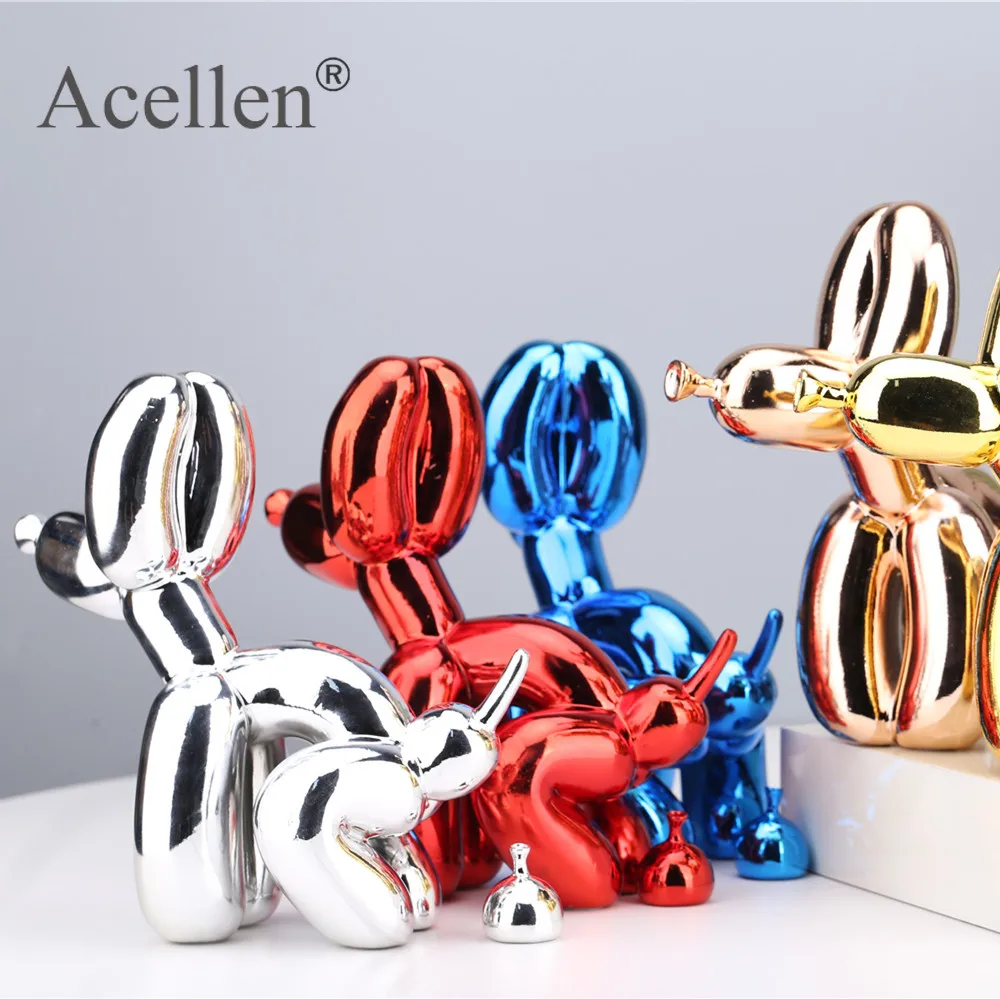 Креативная статуя собаки с воздушным шаром домашний декор Современная