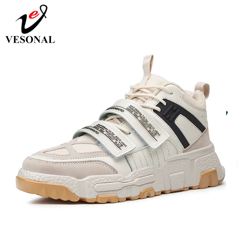 VESONAL/Новинка 2020 года сезон весна мужские кроссовки в стиле хип-хоп Повседневная