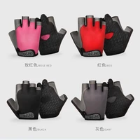1pair new half finger cycling gloves anti slip anti sweat bicycle left right hand gloves anti shock mtb road bike sports gloves
