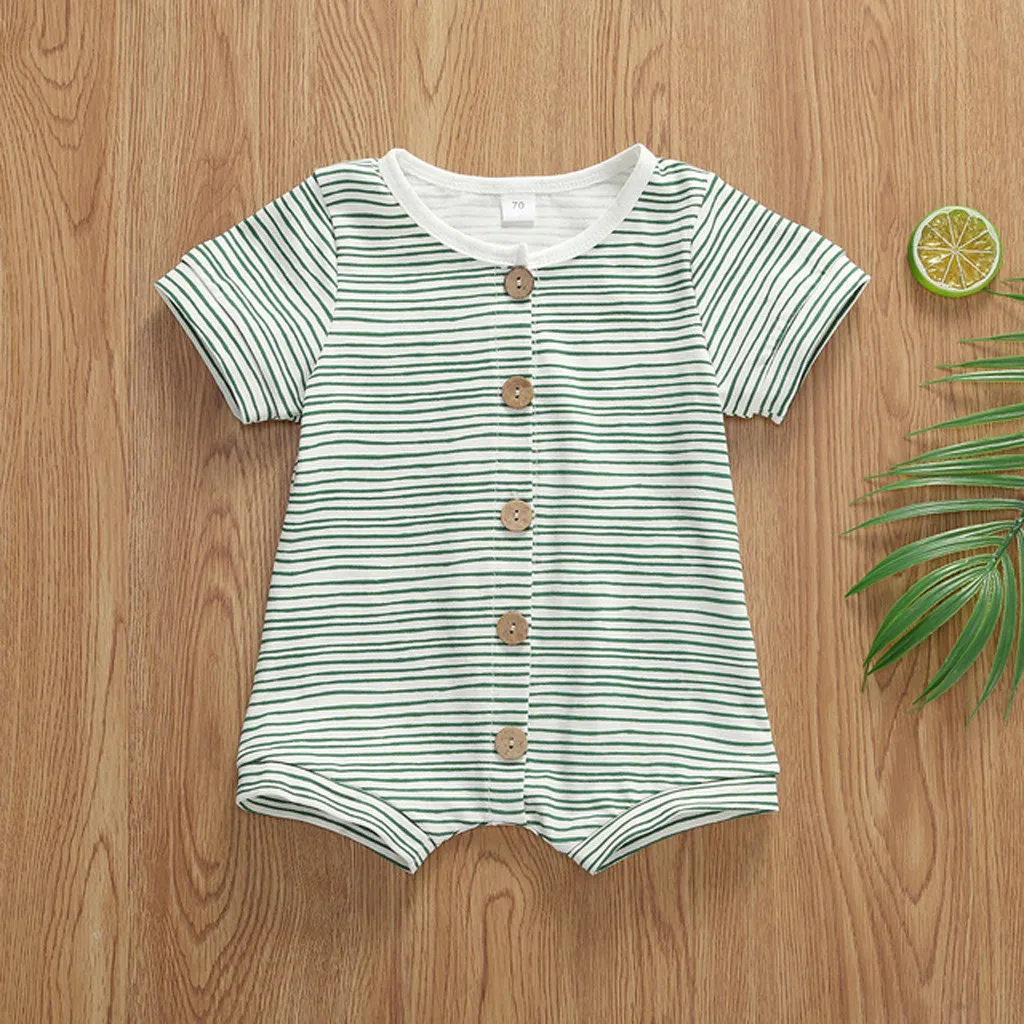 Комбинезон с коротким рукавом для новорожденных 0 24 месяцев|Ромперы| |