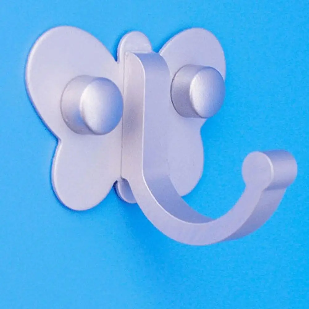 1 шт. алюминиевый крюк для ванной комнаты настенные крючки в форме бабочки кухни