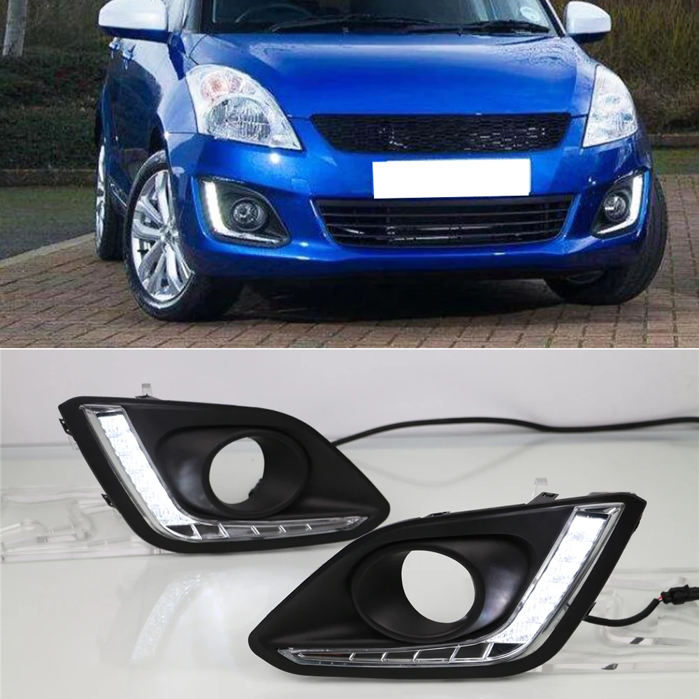 CSCSNL 2 шт. дневные ходовые огни светильник DRL для Suzuki Swift 2014 2015 2016 туман крышка 12v