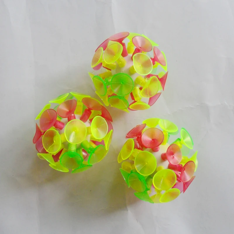 2017 Прохладный Пластик мягкие присоски липкий слизь клей светящийся шар детей