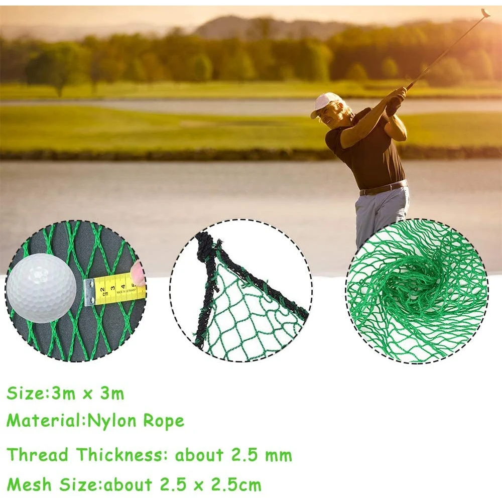 Fiyat Golf Pratik Net Ağır Darbe örgü Ip Sınır Spor Bariyer Eğitim örgü Golf Eğitim Aksesuarları 300*300cm