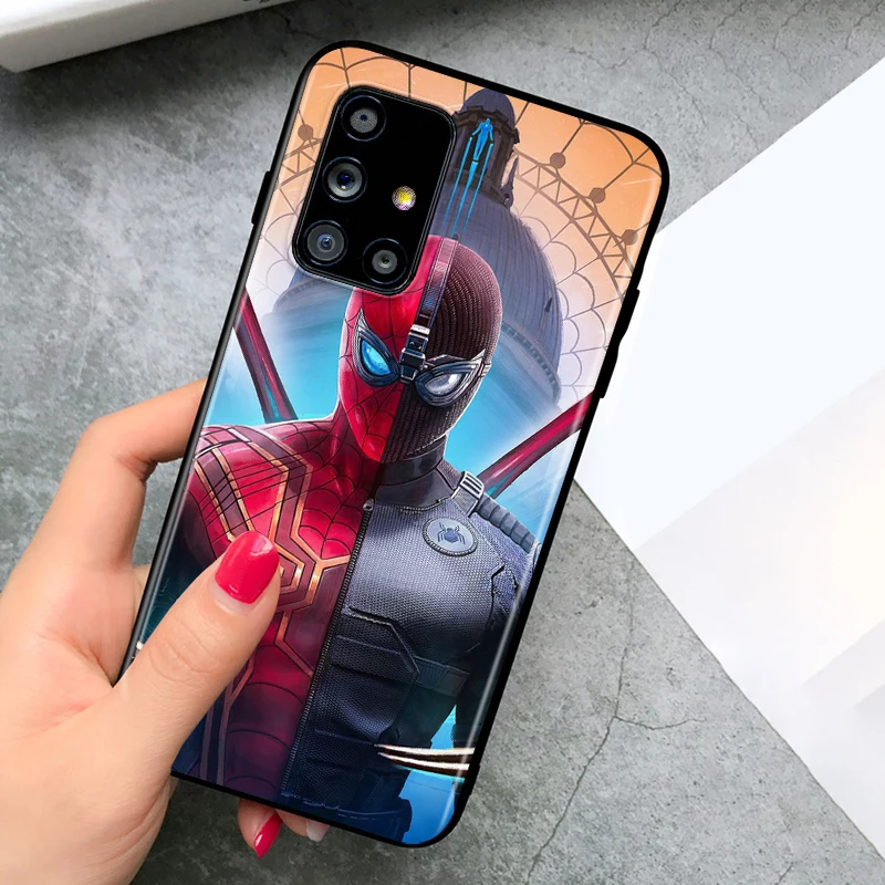 

Marvel Iron Spider Man For Samsung A72 A52 A02 A32 A12 A42 A51 A91 A81 A71 A41 A31 A21 A01 S Black Phone Case
