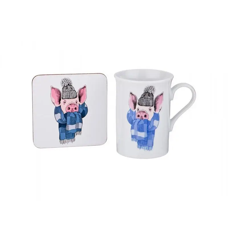 Кружка Lefard Новый Год 300 мл с подставкой рисунком | Дом и сад