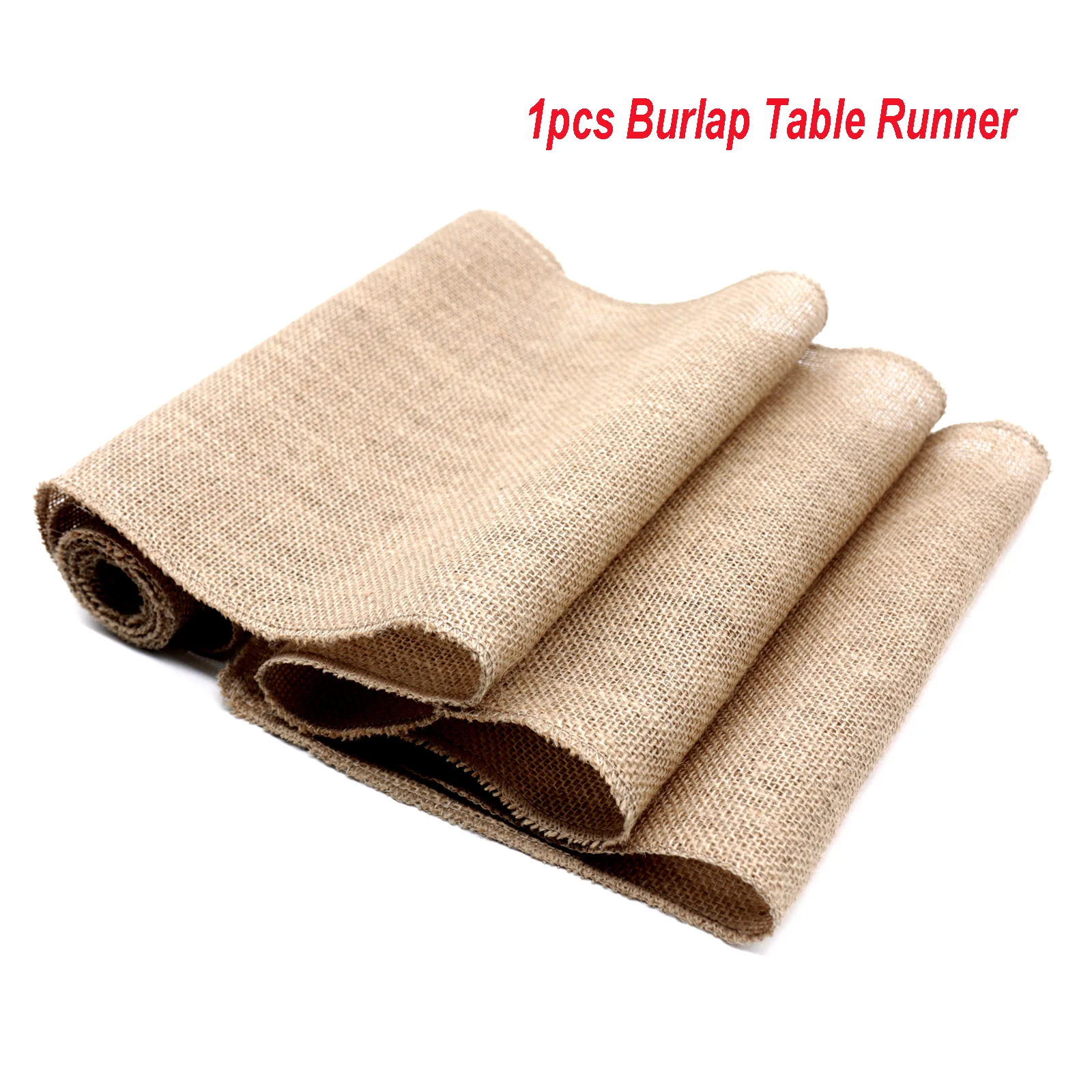 Burlap Table Runner Мешковина настольная дорожка из джута, ИМИТИРОВАННАЯ льняная скатерть в деревенском стиле, украшение для свадебной вечеринки, банкета, домашний текстиль - Цвет: Burlap Table Runner