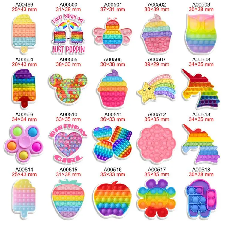 

DIY Resin Craft Accessories Pops Bubble Cartoon Character Flatback Planar Resin
