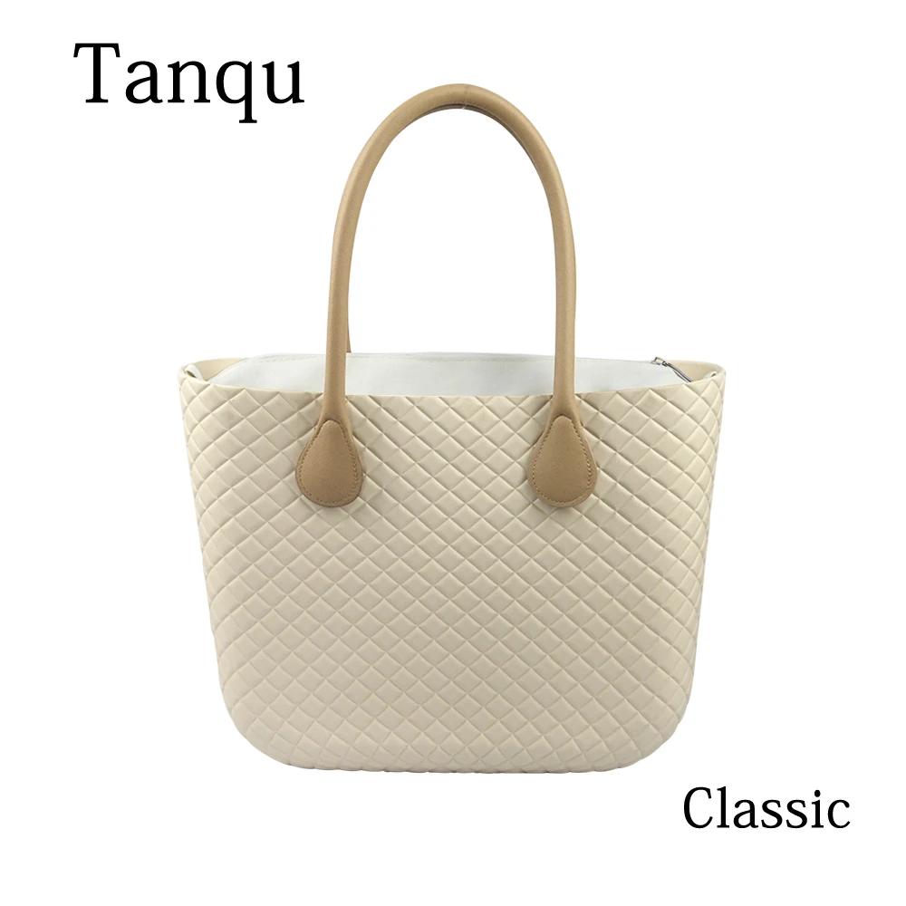

TANQU Obag Style Classic Big EVA Bag with Inner Pocket Colorful Handles Waterproof O bag Women bag handbag DIY bag