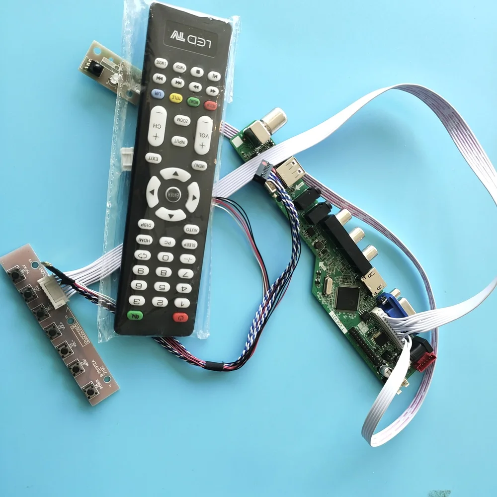 

Kit for B133XW01 V2/V0/V1/V3/V4/V5/V7 1366x768 LED LVDS AV 40pin LCD Screen Audio VGA Remote Controller Doard HDMI Panel TV USB