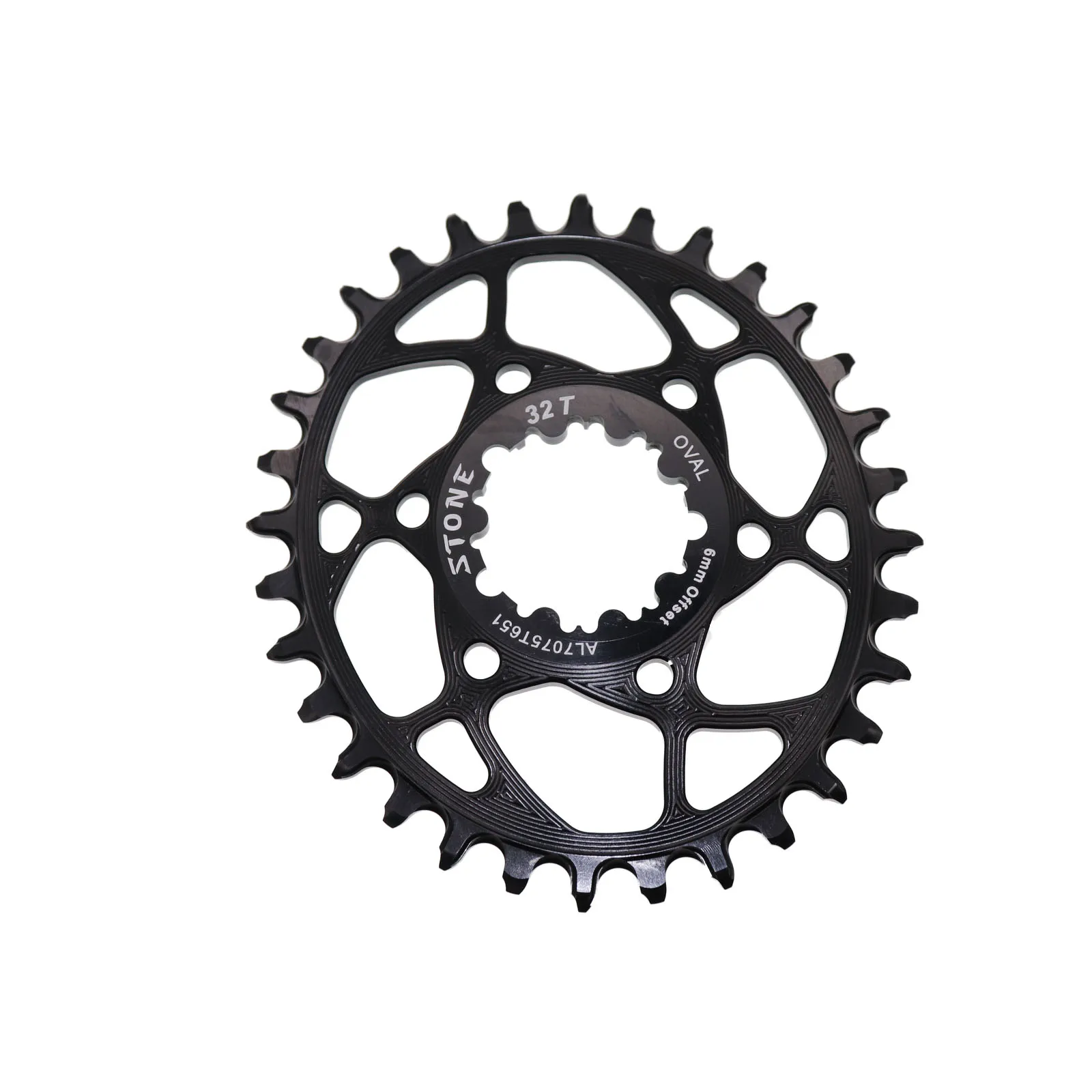 Каменная овальная Звездочка 6 мм офсетная для GXP XX1 Eagle X01 X1 X0 X9 для sram gxp DM 30T 32T 34T 36 38 MTB дорожный велосипед с прямым креплением 6 мм