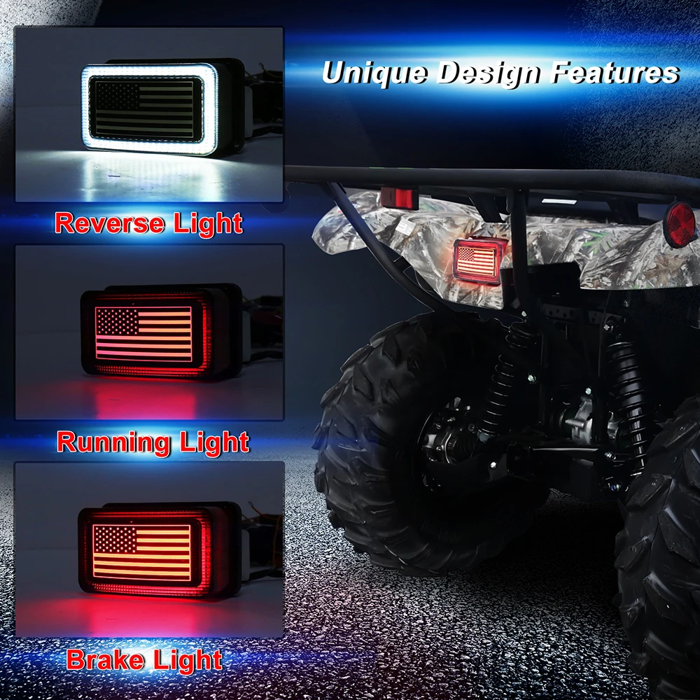 Задний фонарь MOVOTOR ATV YFM OEM задний с ДХО стоп сигнал дымовая линза для Kodiak гризли UTV