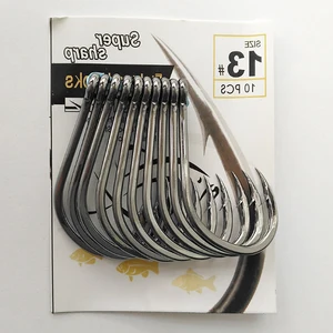 Железный пластинчатый крючок, тяжелый тунец, железный пластинчатый крючок, осетр крючок для сельди, большой Рыболовный крючок, рыболовные принадлежности, 10 шт.