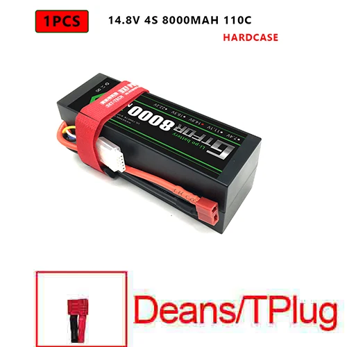 1PCS4S8000HARDDEAN DXF Lipo батарея 4S 8000mah 8400mah 14,8 V 110C 220C Hardcase для 1/8 1/10 масштаб Электрический радиоуправляемый Багги Truggy гусеничный автомобиль - Цвет: 1PCS4S8000HARDDEAN
