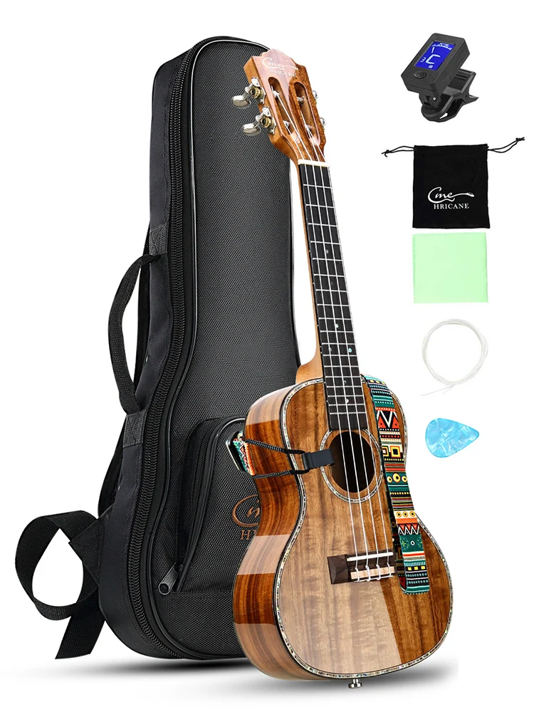 Укулеле Hricane 23 дюйма из массива акации с глянцевой отделкой для начинающих | Спорт