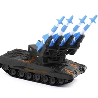 140 military series anti aircraft missile tank car tracked launchable metal alloy model toy toys for boys