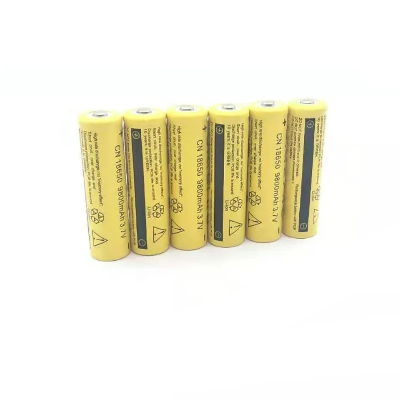 16 шт аккумулятор 18650 9800mAh 3,7 V Аккумулятор для 18650 power bank DIY фонарик