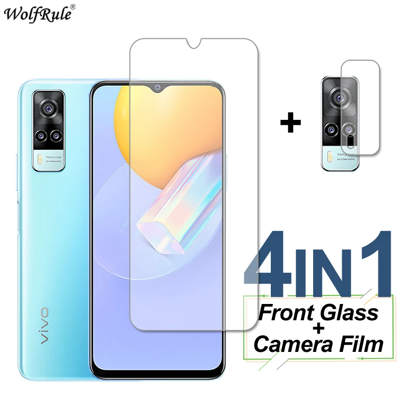 Protector de pantalla de vidrio templado para ViVo IQOO U1, pel&iacute;cula protectora para c&aacute;mara de tel&eacute;fono, para ViVo Y52, 5G, Y33S, Y21, Y21S, Y31, Y70t, Y51S-0