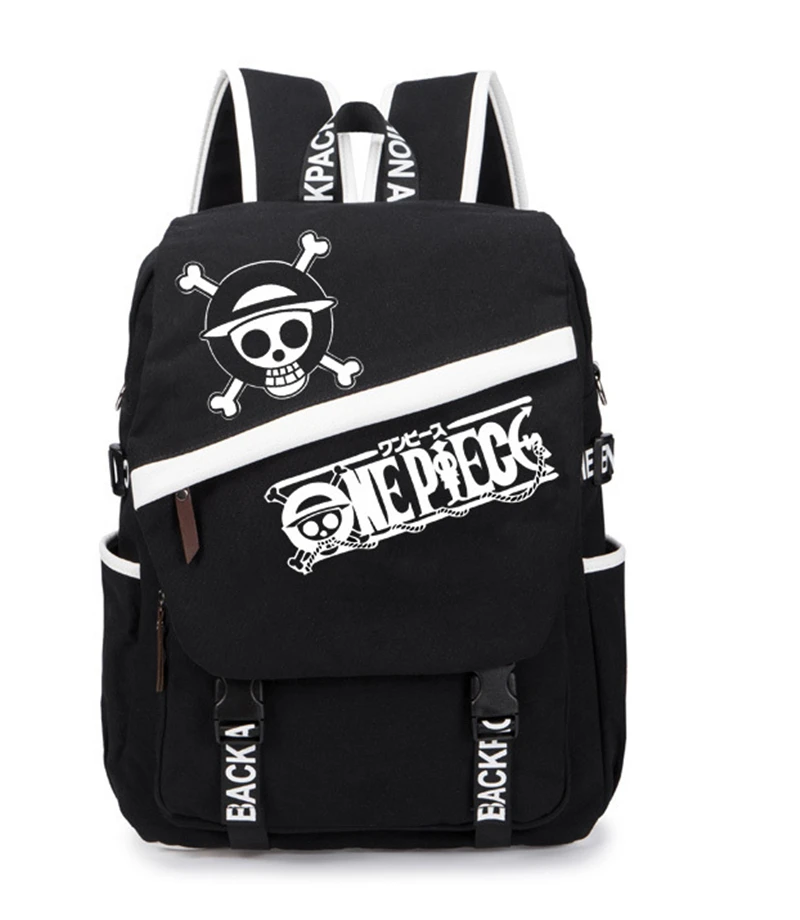 Аниме цельный рюкзак с черепом школьный ранец сумки для книг через плечо мужчин и