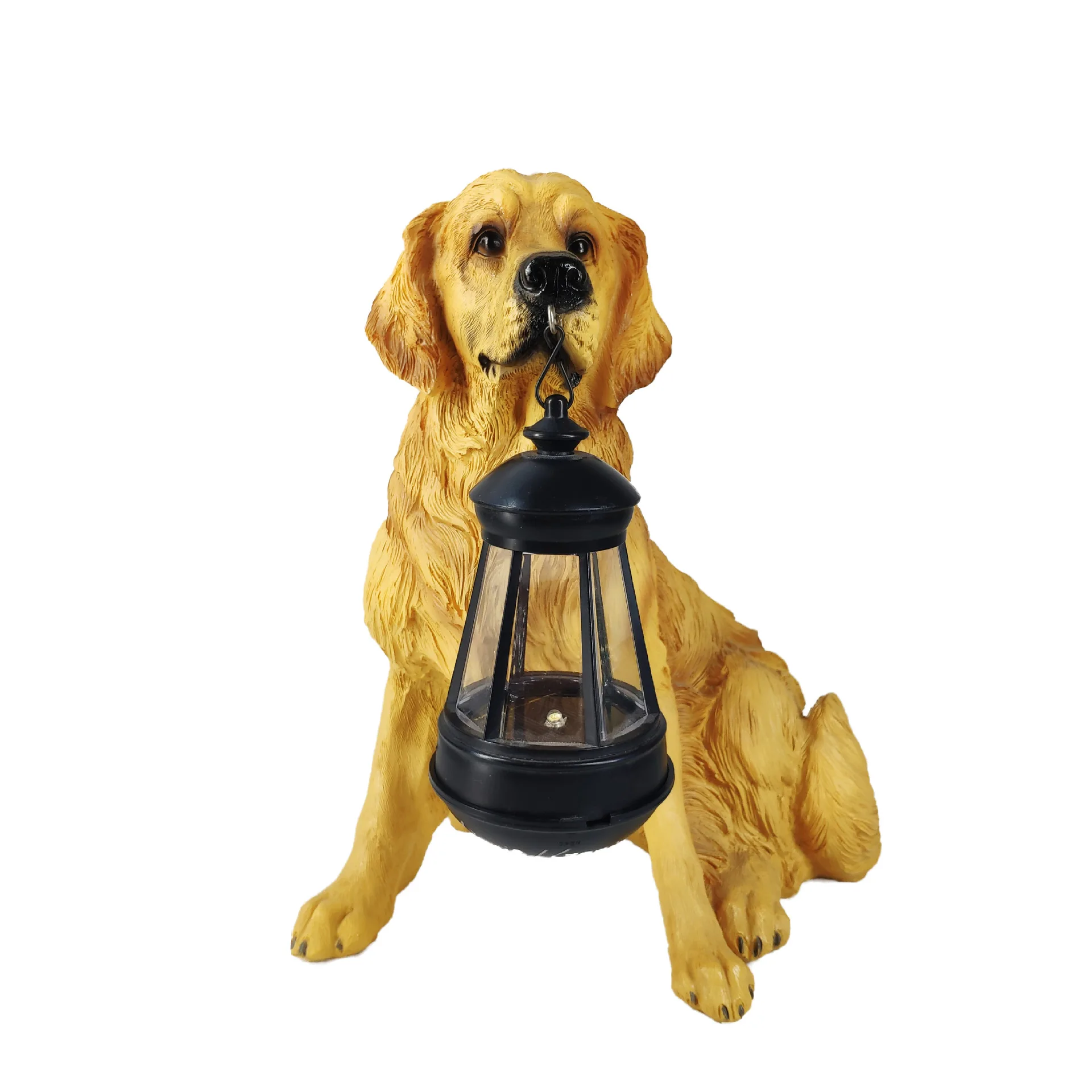 

Garden resin crafts solar hanging lamp simulation dog decoration garden balcony porch ornament home decor animal figures