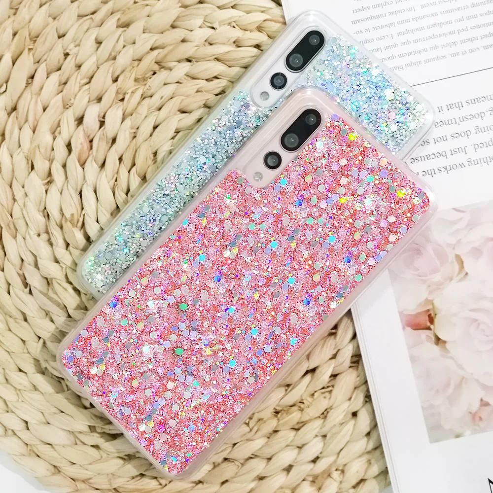 LAPOPNUT блестящий тонкий ударопрочный гибридный мягкий чехол для телефона Huawei P30 Pro