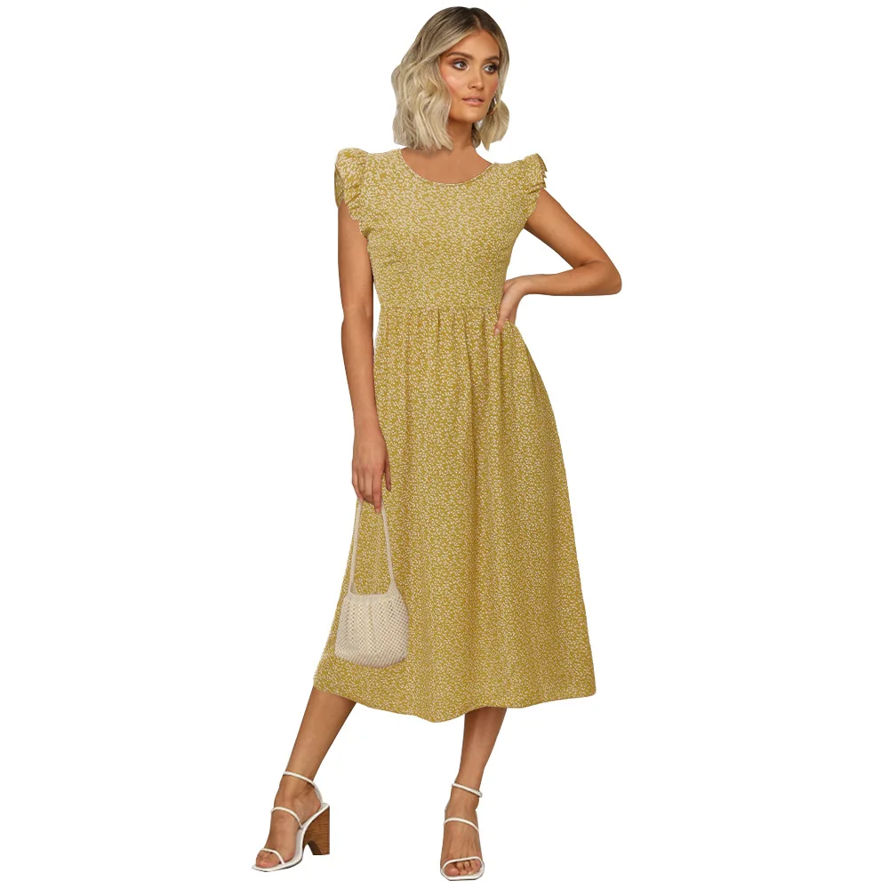 

2020 new summer American ladies fresh and elegant dress