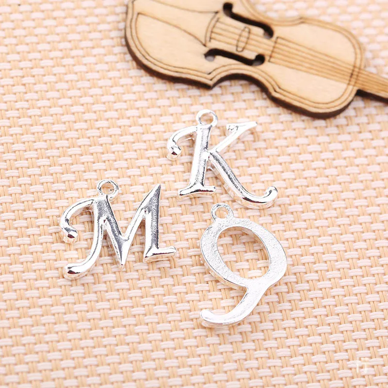 (26 шт.) Стандартные Подвески с буквами начинающих алфавита подвески ручной