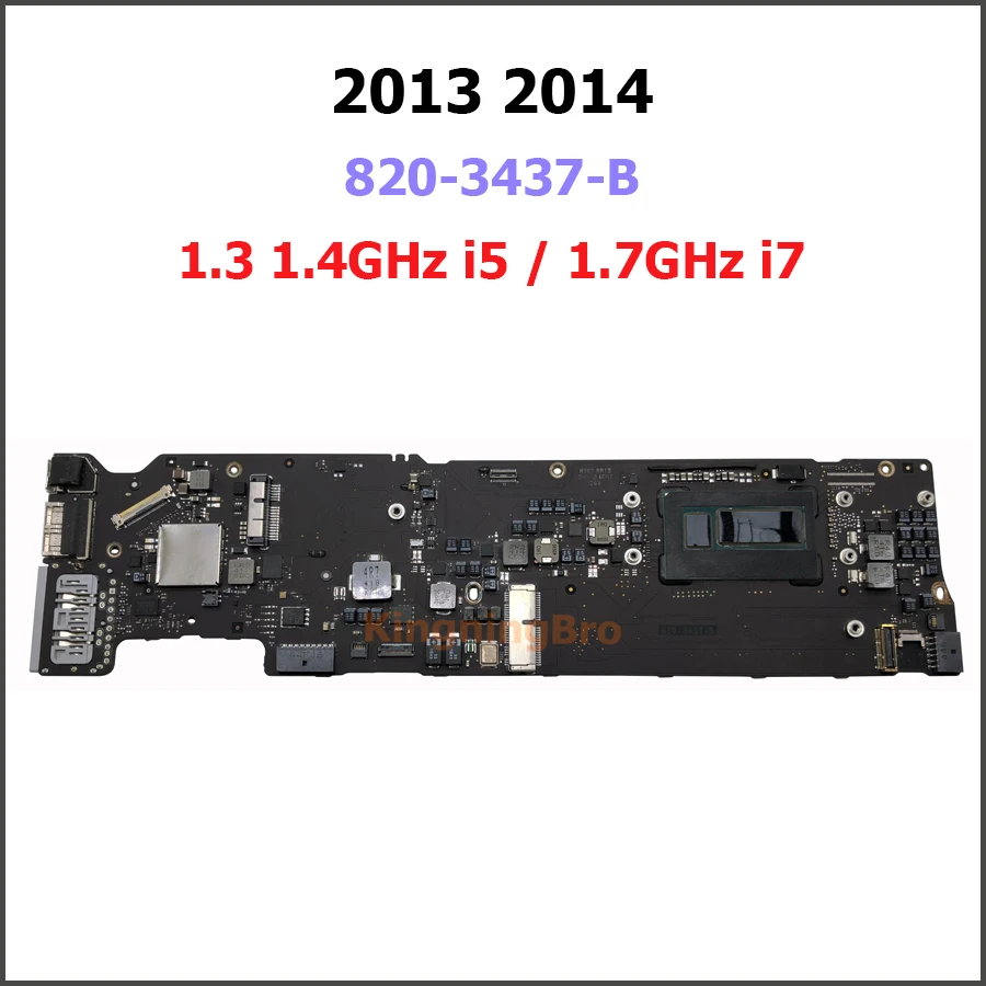 Протестированный оригинальный процессор i5 i7 4 ГБ 8 Логическая плата для Macbook Air 13