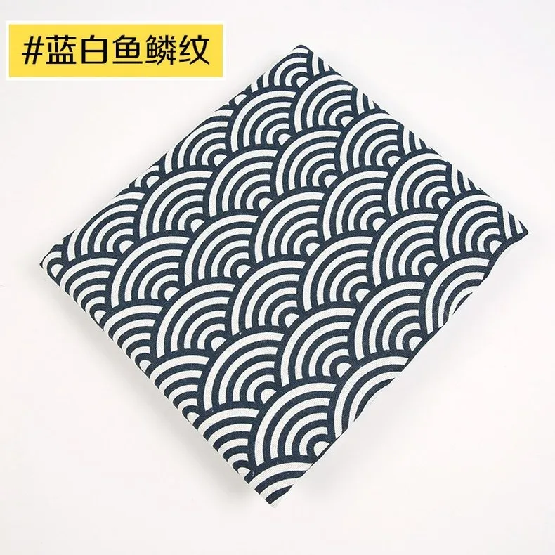 Япония стиль хлопок лен темно синий Lchthyosis скатерть открытый рябь Страна Свадьба