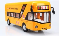 alloy models single deck buses in london school bus model car light music back to the educational plastic electronic 2021