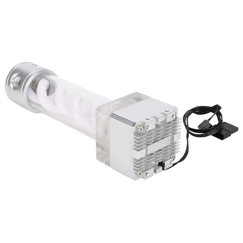 

Water Cooling Tank Kit,800L/H CPU Cooling Cylinder Pump System,Water Cooling Pump Reservoir, White