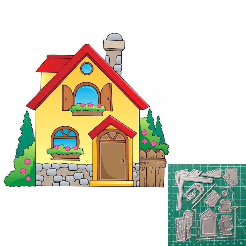 

106 мм * 96 мм Пружинные металлические Вырубные штампы для скрапбукинга фотоальбома с тиснением изготовление бумажных открыток