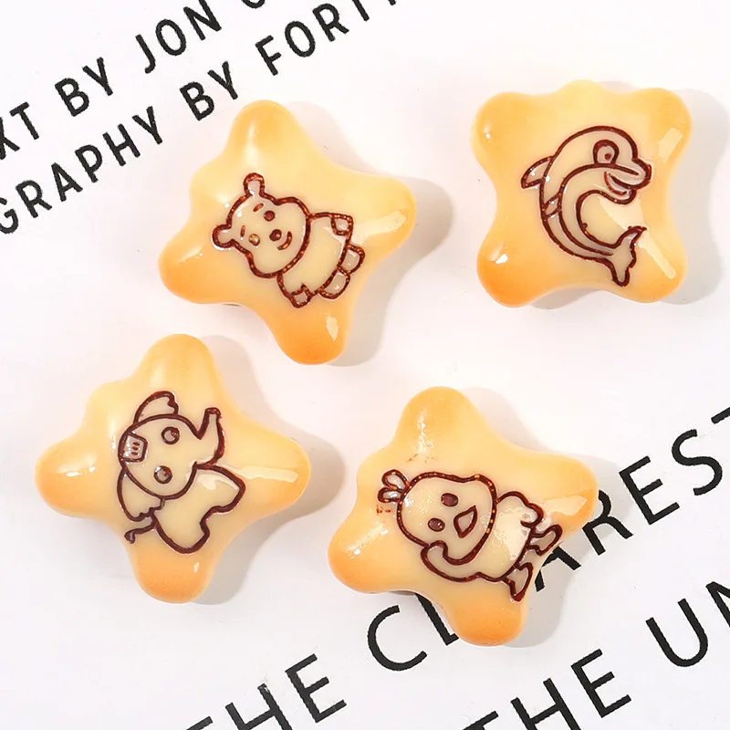 12 шт. мультяшный медведь цыпленок печенье плоская задняя сторона кабошон