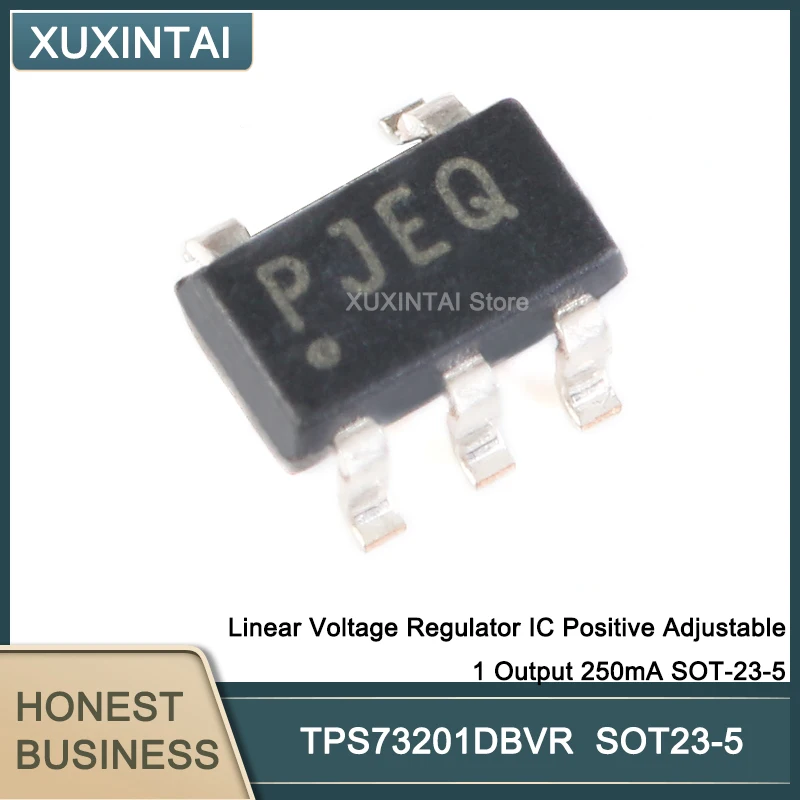 

10Pcs/Lot TPS73201DBVR TPS73201 Linear Voltage Regulator IC Positive Adjustable 1 Output 250mA SOT-23-5
