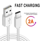 Кабель с разъемом USB Type-C для Samsung S20 S10 S9 S8 плюс Xiaomi 11 10 Redmi 8 9 9T 8A быструю зарядку провод USB C зарядное устройство мобильный телефон кабель