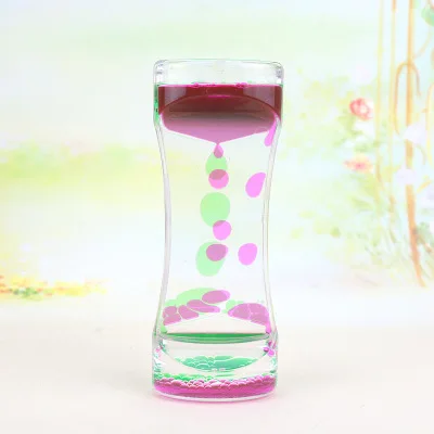 Акриловые песочные часы украшение для стола плавучие с разными цветами