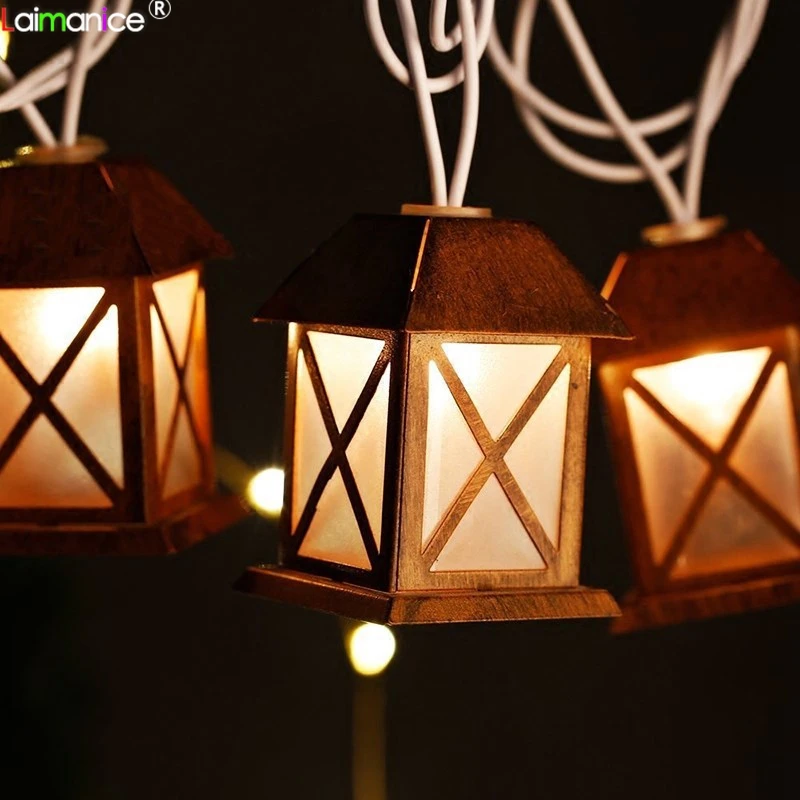 Романтические 3 м 20 светодиодные гирлянды винтажные металлические домашние